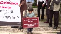 İHH öncülüğündeki STK'ler, İsrail Büyükelçiliği konutu önünde Mavi Marmara saldırısını protesto etti