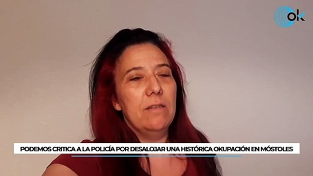 Podemos critica a la Policía por desalojar una histórica okupación en Móstoles