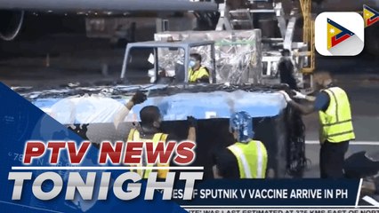 Download Video: Additional 50-K doses of Sputnik V arrive in PH