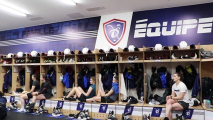 EDF Fem. Grégory Tarlé et Marion Allemoz réagissent au nouveau vestiaire
