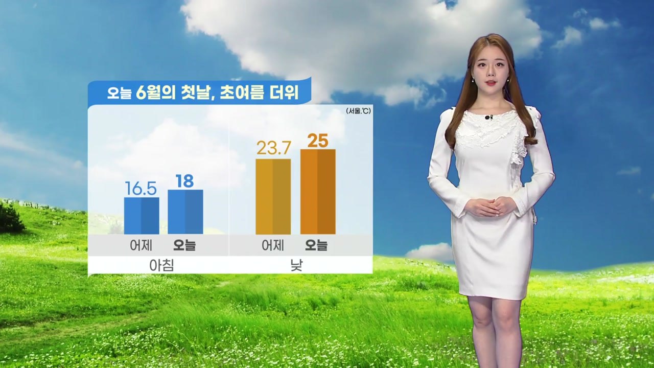 [날씨] 6월의 첫날, 초여름 더위...강한 자외선 주의 / YTN