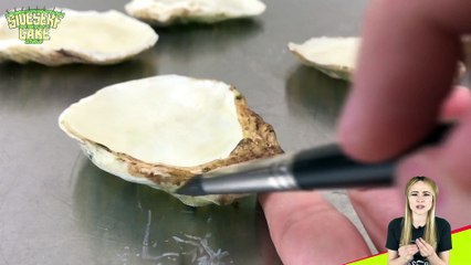 Making a REALISTIC Oyster CAKE Ball Platter!