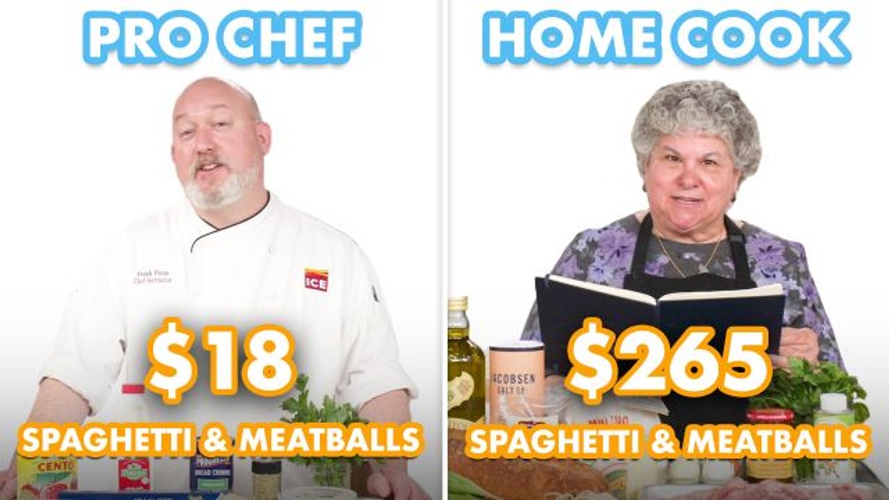 $265 vs $18 Spaghetti & Meatballs: Pro Chef & Home Cook Swap Ingredients