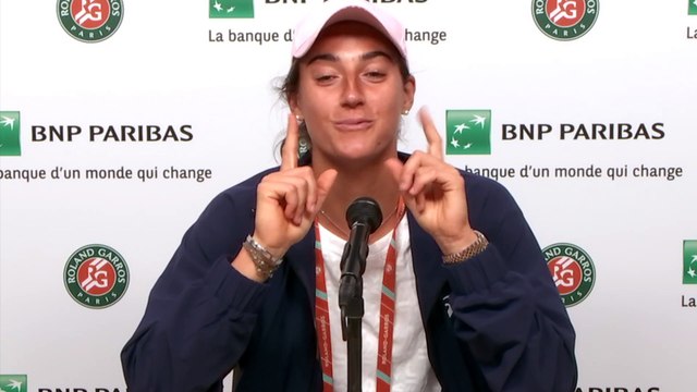 Roland-Garros 2021 - Caroline Garcia : Je pense que c'est mon 1er tour à Roland où je me suis sentie le mieux sur le court, où j'avais les idées les plus claires, où mon bras a le moins tremblé