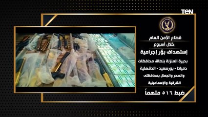 جهود أجهزة وزارة الداخلية على مستوى الجمهورية لمكافحة شتى سبل الجريمة وضبط العناصر شديدة الخطورة