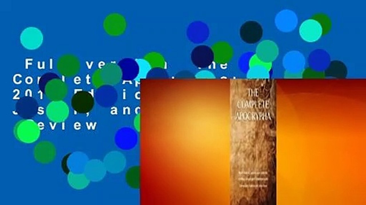 Full version The Complete Apocrypha 2018 Edition with Enoch, Jasher