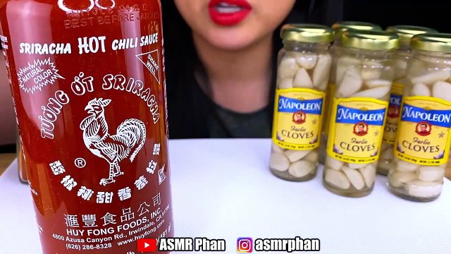 Asmr Pickled Garlic Bussin Or Busted Popular Tik Tok Foods @Lalaleluu | Mukbang 먹방 | Asmr Phan