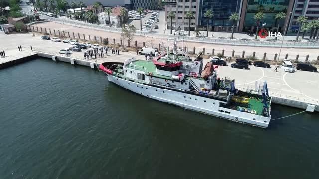 TÜBİTAK Marmara Araştırma Gemisi, deprem araştırma seferi için İzmir'den uğurlandı