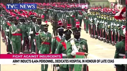 Download Video: Nigerian Army inducts 6,404 personnel, dedicates hospital in honour of late COAS