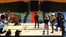 Strong Hearts (CIMA, El Lindaman & T-Hawk) vs. Shingo Suzuki, SUGI & Yuji Hino