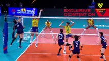 Brazil 3 vs 0 Japan  FIVB Volleyball Nations League  Women  Match Highlights