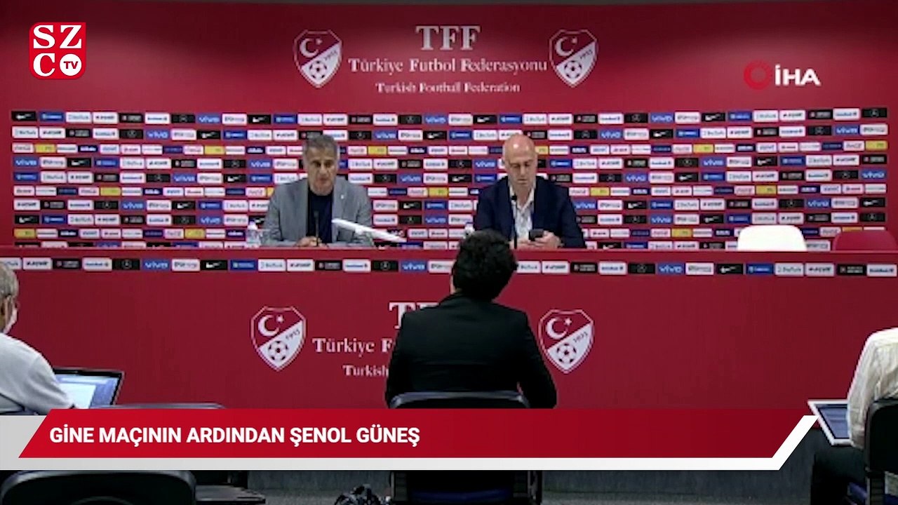 A Milli Futbol Takımı Teknik Direktörü Şenol Güneş, Gine maçından sonra