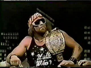 Macho Man (with Elizabeth) on the set [TNT 1986-06-04]