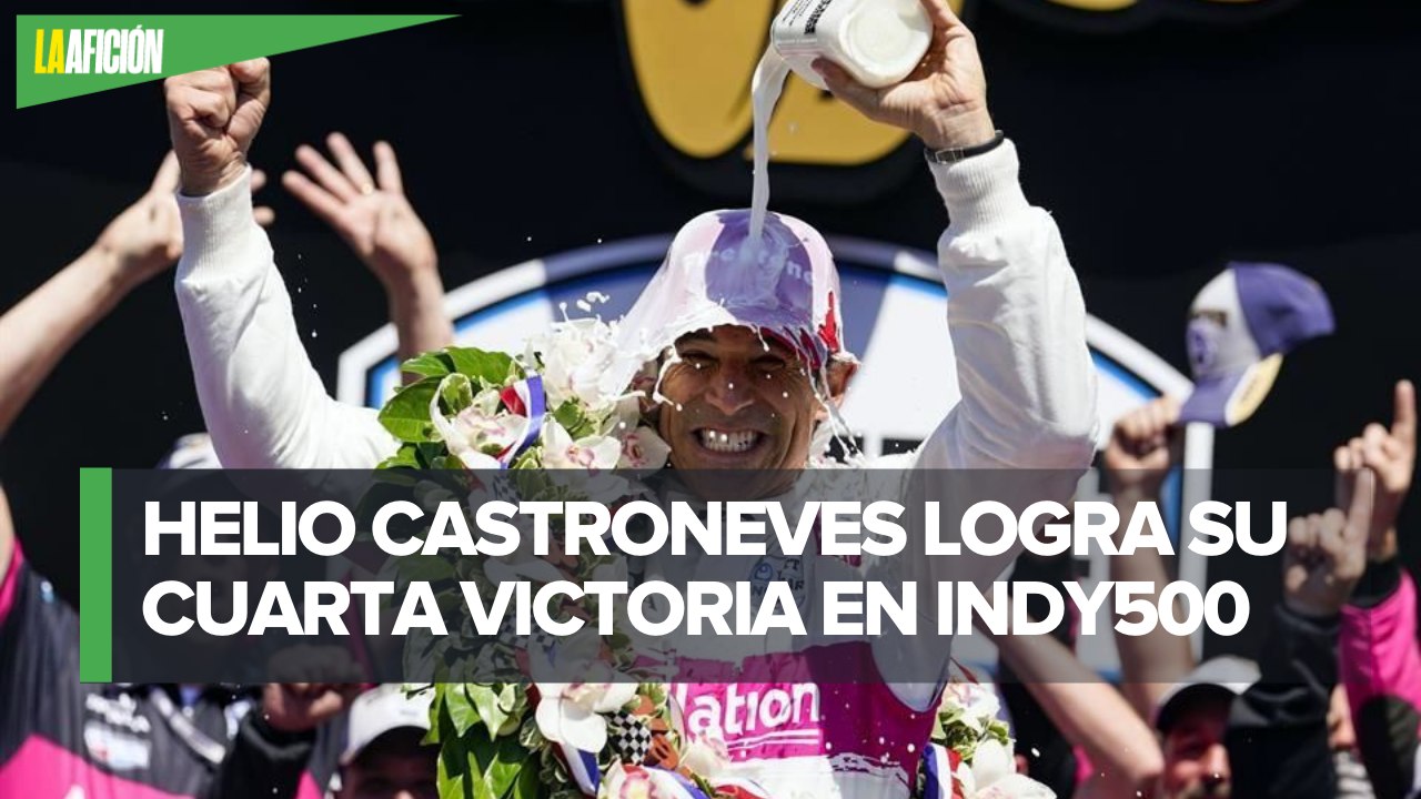 Helio Castroneves es campeón en las 500 Millas de Indianápolis