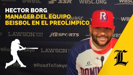 Hector Borg, manager del equipo beisbol en el preolimpico