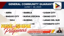 Quarantine classifications sa bansa ngayong Hunyo, inanunsyo ni Pangulong Duterte