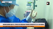 Anunciaron que el stock de oxígeno podría durar de 24 a 48 horas