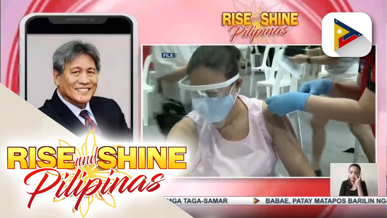 Panayam ng Rise and Shine Pilipinas kay National Commission of Senior Citizens Chairperson Atty. Franklin Quijano kaugnay ng higit isang milyong senior citizens na nabakunahan