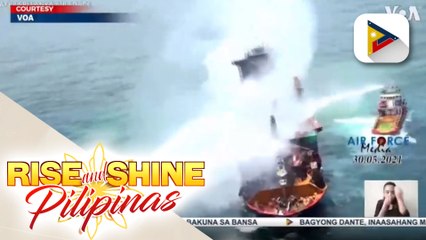 Pagkasunog ng barko sa Sri Lanka, masusing iniimbestigahan