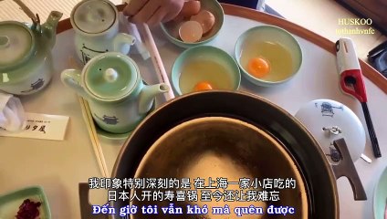 「Vietsub」 Vlog - Tô Thanh ăn lẩu Sukiyaki tại Kyoto Nhật Bản