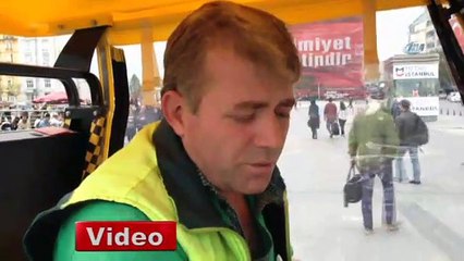 Taksim'de 'Süpürge Taksi' dönemi