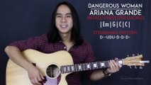 Dangerous Woman Ariana Grande Guitar Lesson Tutorial Acoustic Easy