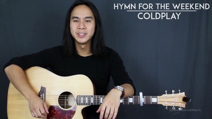 Hymn For The Weekend Coldplay Guitar Tutorial Lesson Acoustic - Easy