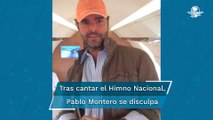 Pablo Montero se disculpa con el pueblo de México por cantar mal el Himno Nacional
