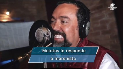Candidato de Morena coverea rola de Molotov; la banda le "pinta dedo"