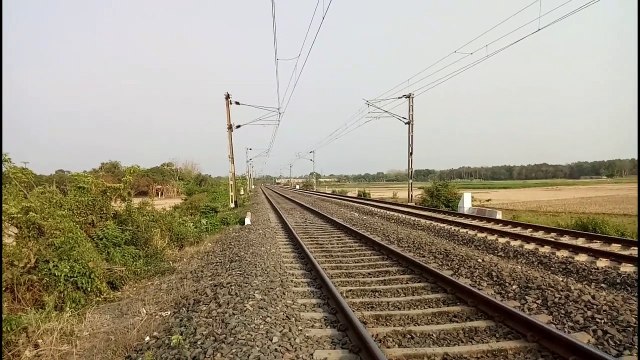 Wap-5 screaming Howarh-Maldatown Express slowly run at a golden afternoon __ Indian Railway