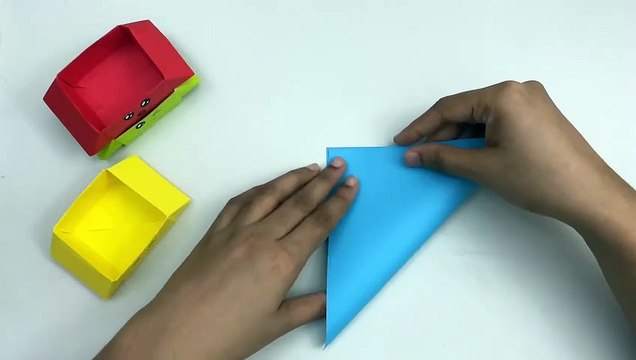 Diy Mini Paper Stacking Storage Box / Paper Crafts For School / Paper Craft / Easy Origami Box Diy