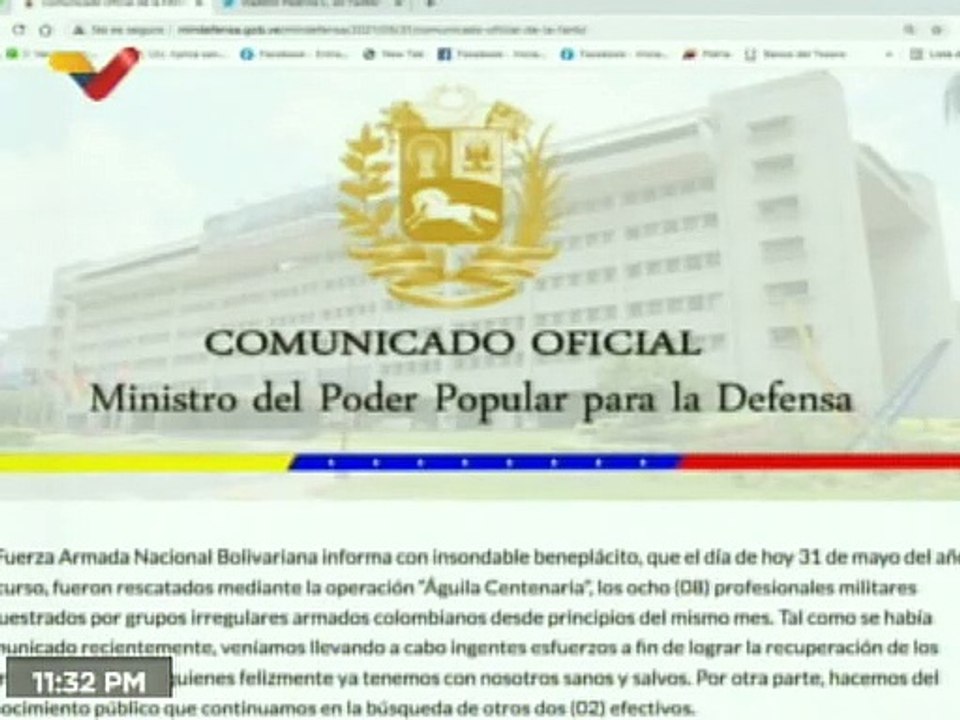 FANB confirma el rescate de 8 militares secuestrados por grupos irregulares en Apure