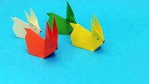 Origami Easy Rabbit | Simple Steps To Make Paper Bunny | Origami Animals Tutorials