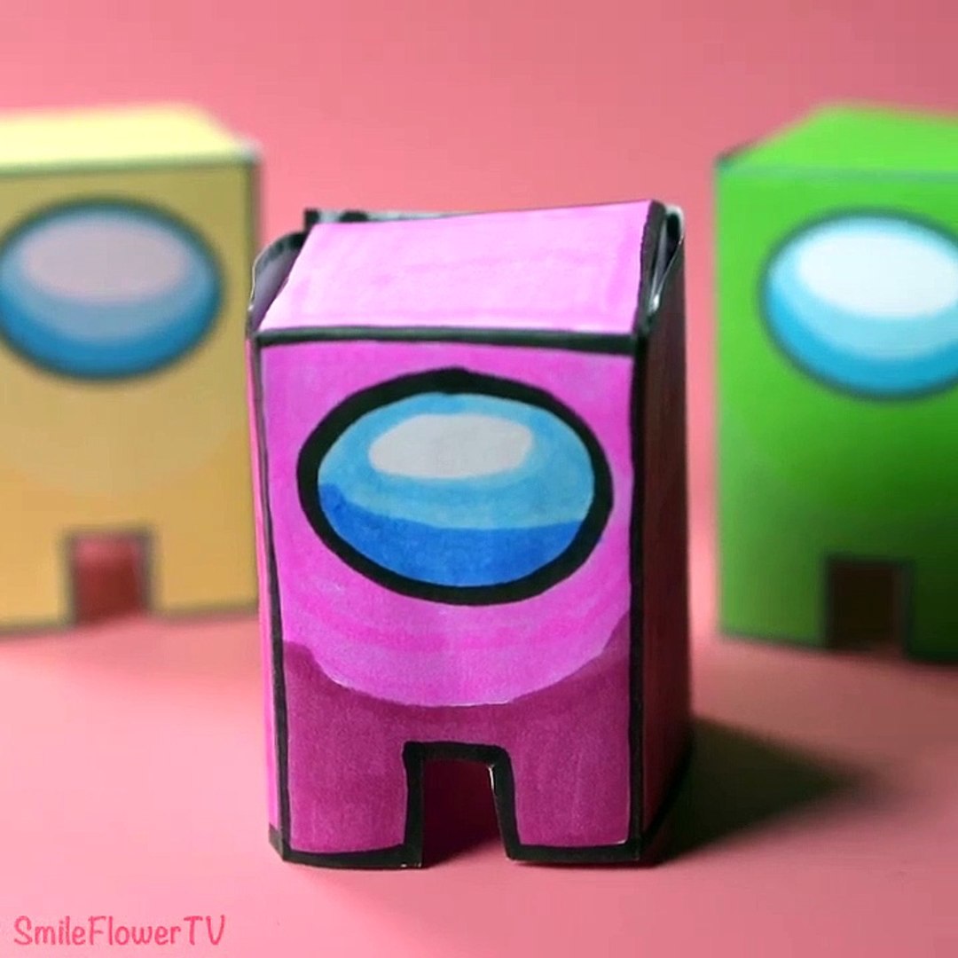 How To Make Paper Among Us Character Origami Among Us Step By Step