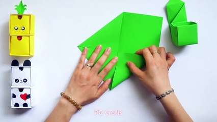 Download Video: How To Make Origami Box Cactus, Pineapple And Panda Paper || Crafts Ideas 2020