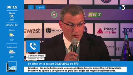 Damien Comolli, président du Toulouse Football Club