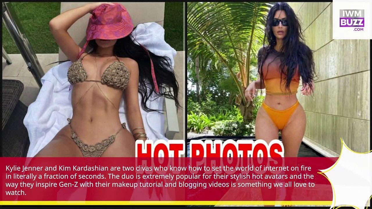Kylie Jenner & Kim Kardashian set internet on fire with their hot bikini looks, fans go bananas