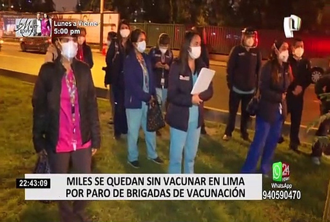 Médicos y enfermeras encargados de las inmunizaciones realizaron paro este lunes