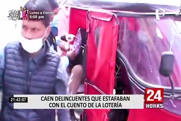 PNP capturó a delincuentes que estafaban con el cuento de la lotería