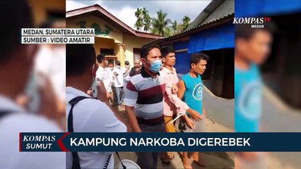 Kampung Narkoba Colombia Digerebek Polresta Deli Serdang