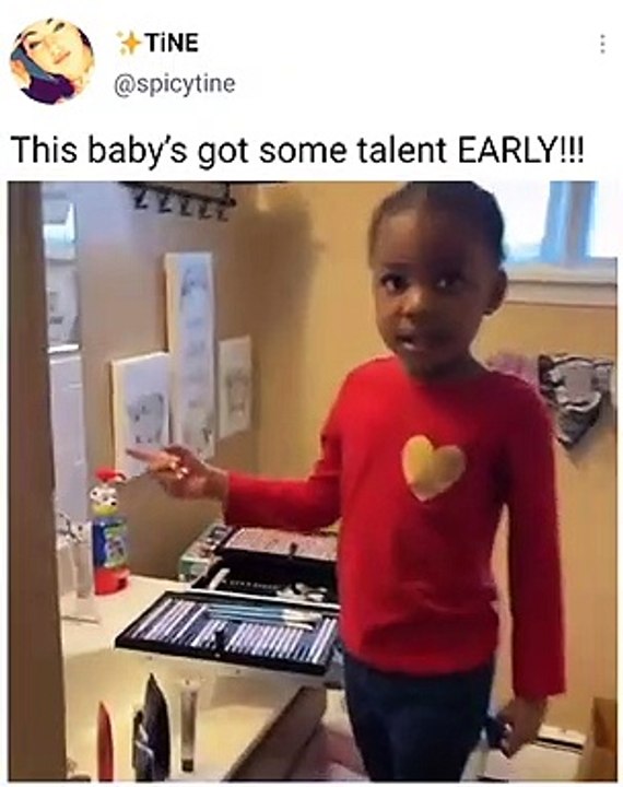 The way her daddy encourages her is so cute