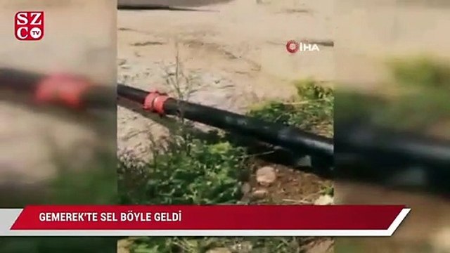 Sel böyle geldi, o anlar kameraya yansıdı