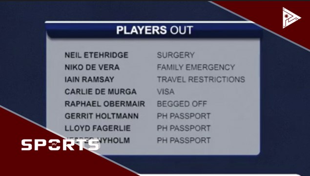 Siyam sa Azkals, 'di makakalaro sa World Cup Qualifiers