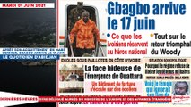 Le titrologue du Mardi 01 Juin 2021/ Après son acquittement en mars dernier, Gbagbo arrive le 17 juin