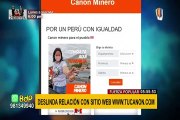 Fuerza Popular descarta relación con página web sobre ‘Canon para el pueblo’