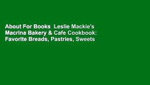 About For Books  Leslie Mackie's Macrina Bakery & Cafe Cookbook: Favorite Breads, Pastries, Sweets