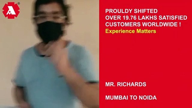 Agarwal Packers and Movers Mumbai to Noida | Customer Testimonial