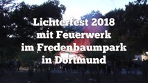 Lichterfest 2018 mit Feuerwerk im Fredenbaumpark in Dortmund mit Jeschio vom 15.09.2018