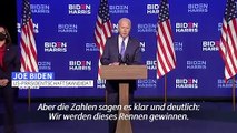 Siegesgewisser Biden ruft zu nationaler Einheit auf