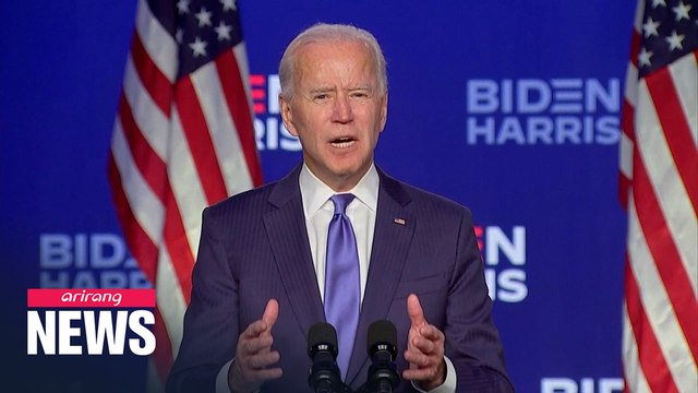 Democratic nominee Joe Biden says 'We're going to win this race'
